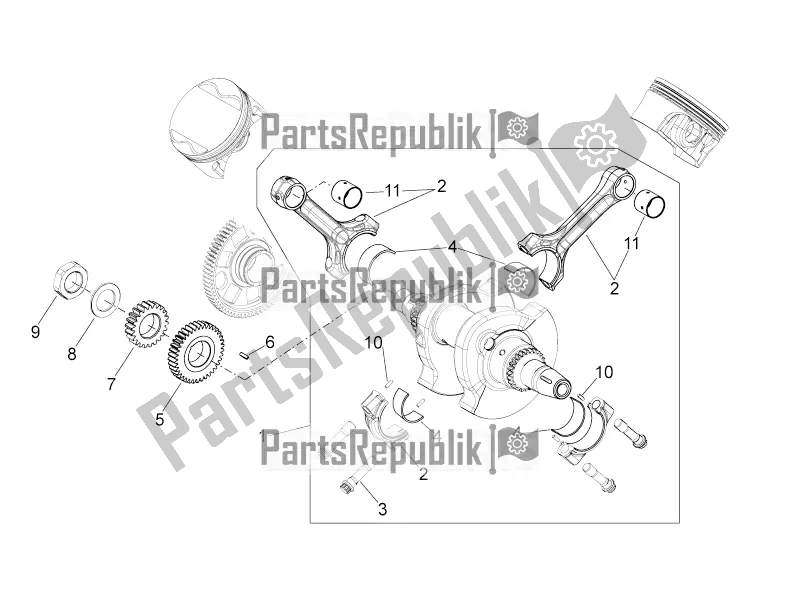 All parts for the Drive Shaft of the Aprilia Shiver 750 GT 2016