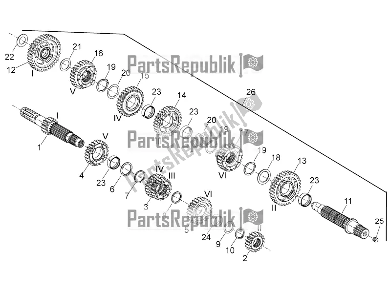 Tutte le parti per il Riduttore del Aprilia Shiver 750 GT 2016