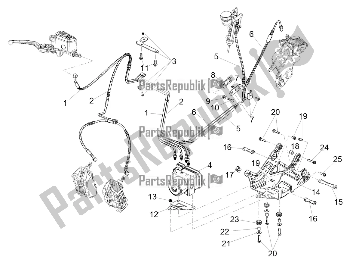 Tutte le parti per il Sistema Frenante Abs del Aprilia Shiver 900 2019