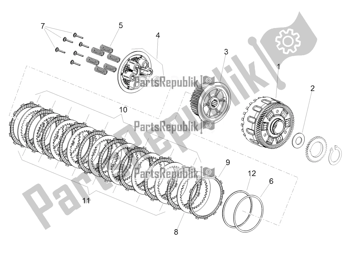 Toutes les pièces pour le Embrayage du Aprilia Shiver 900 2019