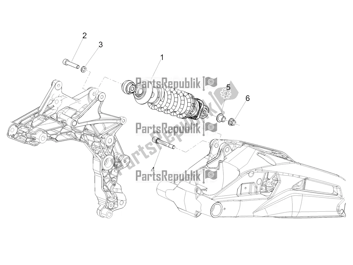 Toutes les pièces pour le Amortisseur du Aprilia Shiver 900 2019