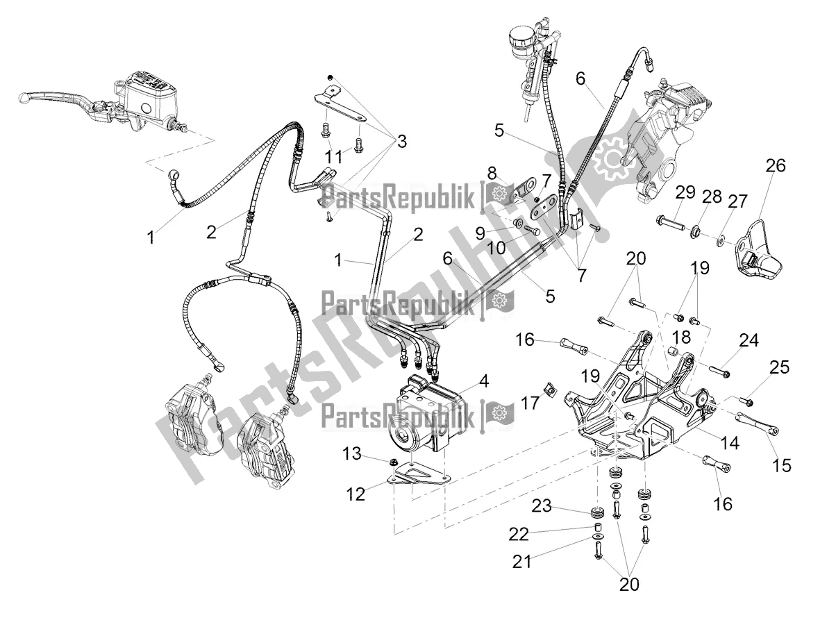 Todas las partes para Sistema De Frenos Abs de Aprilia Shiver 900 ABS 2020