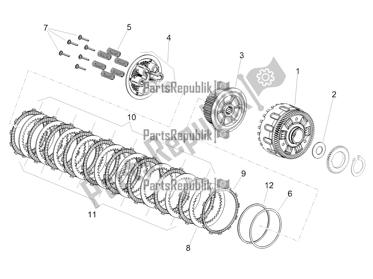 Tutte le parti per il Frizione del Aprilia Shiver 900 ABS 2020