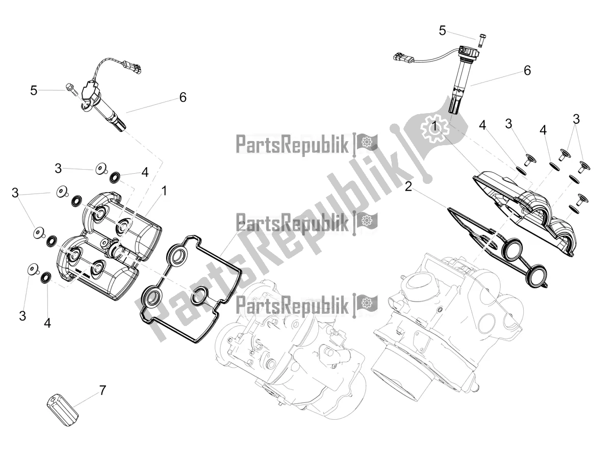 Toutes les pièces pour le Couverture De Tête du Aprilia Shiver 900 ABS 2020