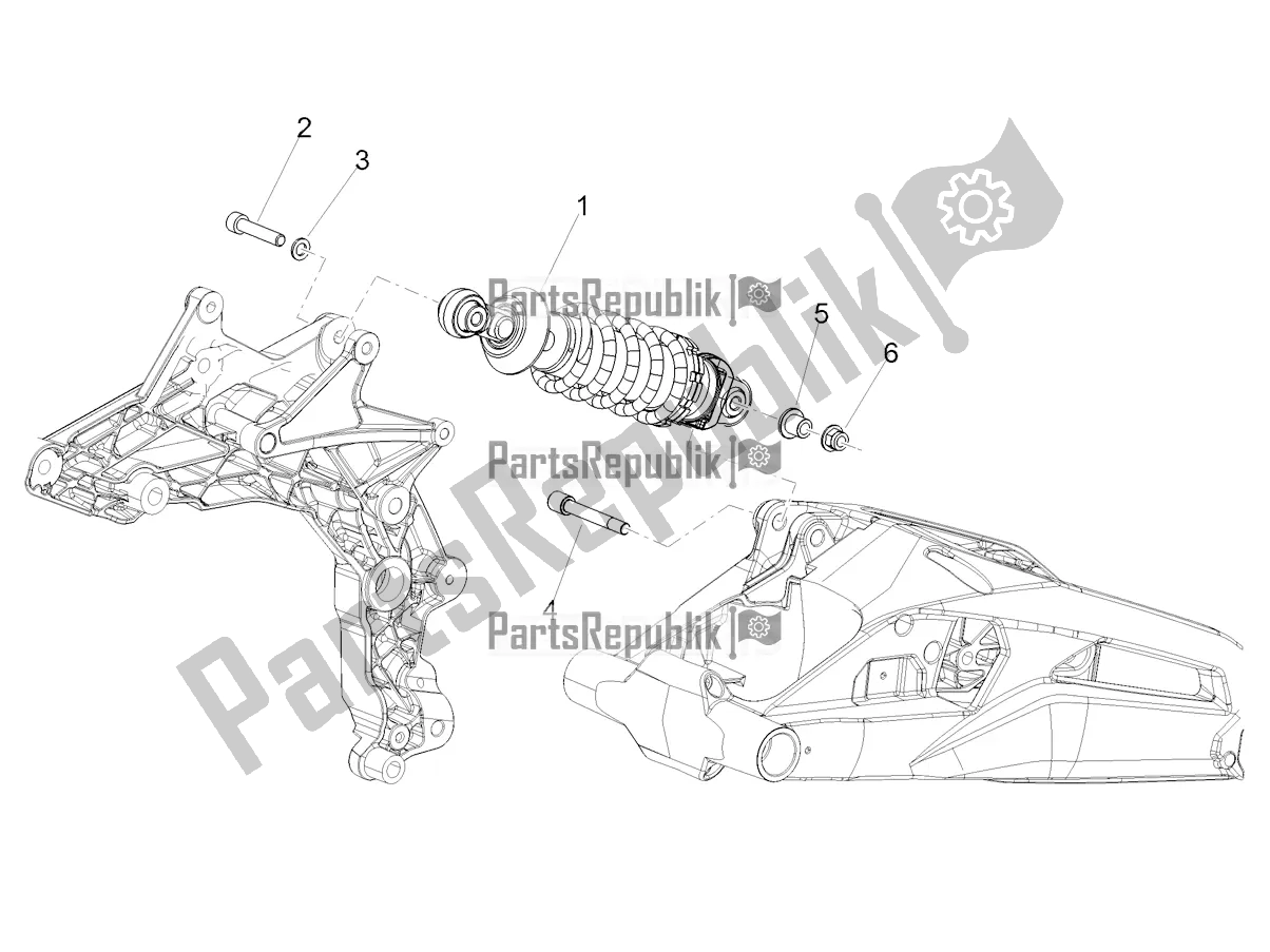 Alle Teile für das Stoßdämpfer des Aprilia Shiver 900 ABS 2020