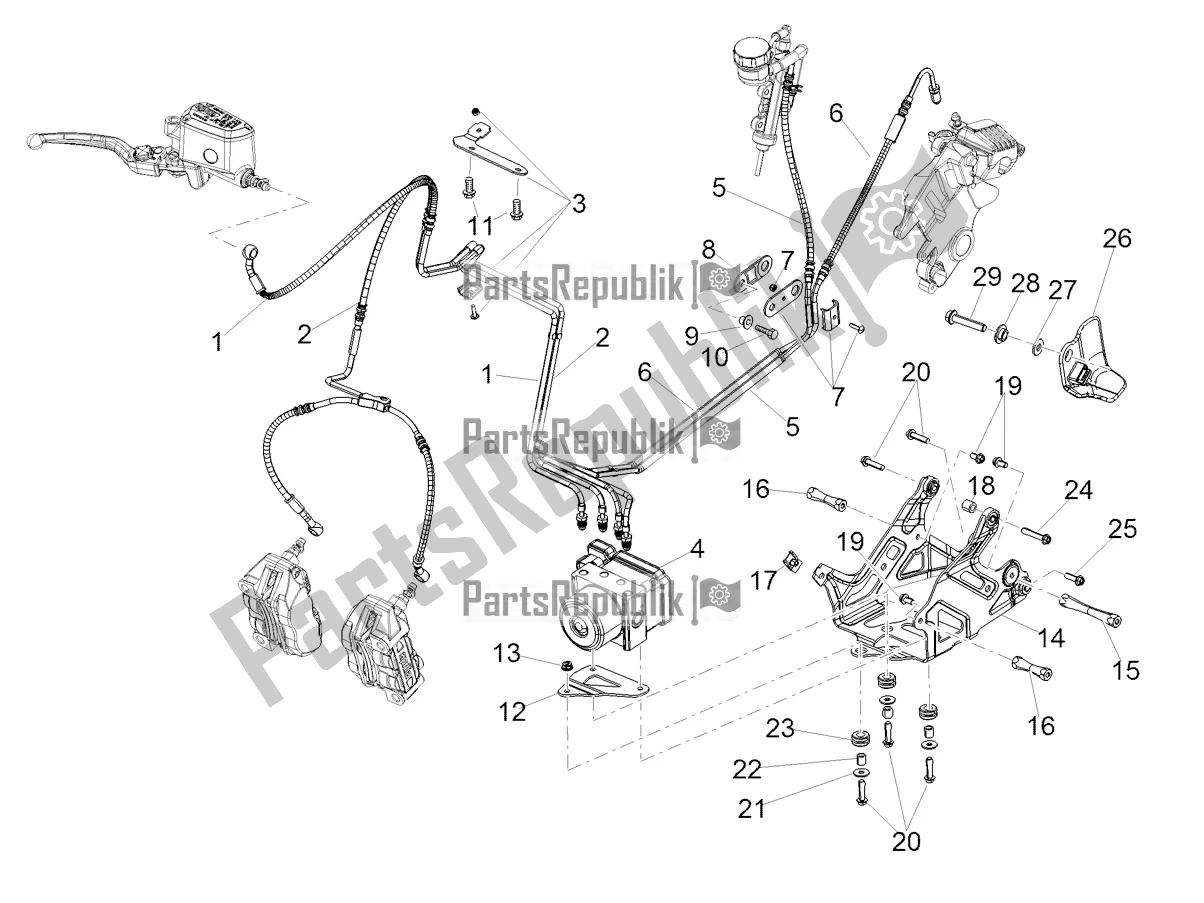 Toutes les pièces pour le Système De Freinage Abs du Aprilia Shiver 900 ABS 2021