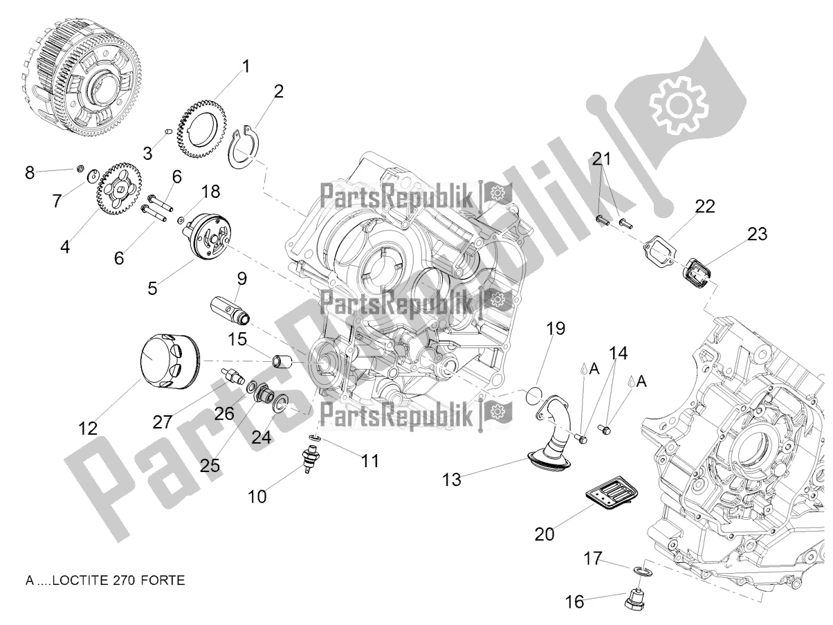 Alle onderdelen voor de Smering van de Aprilia Shiver 900 ABS 2021
