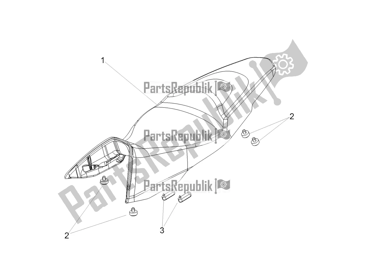 Tutte le parti per il Sella del Aprilia Shiver 900 ABS 2021