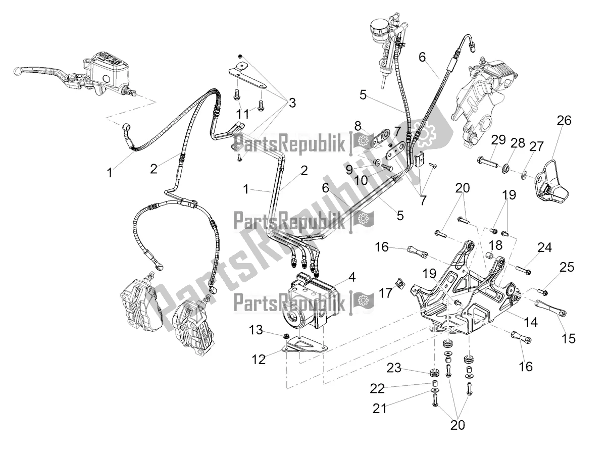Alle Teile für das Abs Bremssystem des Aprilia Shiver 900 ABS Apac 2021