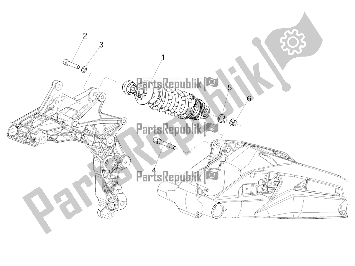 Toutes les pièces pour le Amortisseur du Aprilia Shiver 900 ABS USA 2019