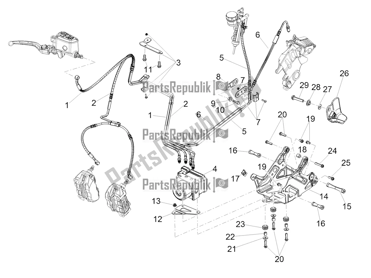 Alle Teile für das Abs Bremssystem des Aprilia Shiver 900 ABS USA 2020