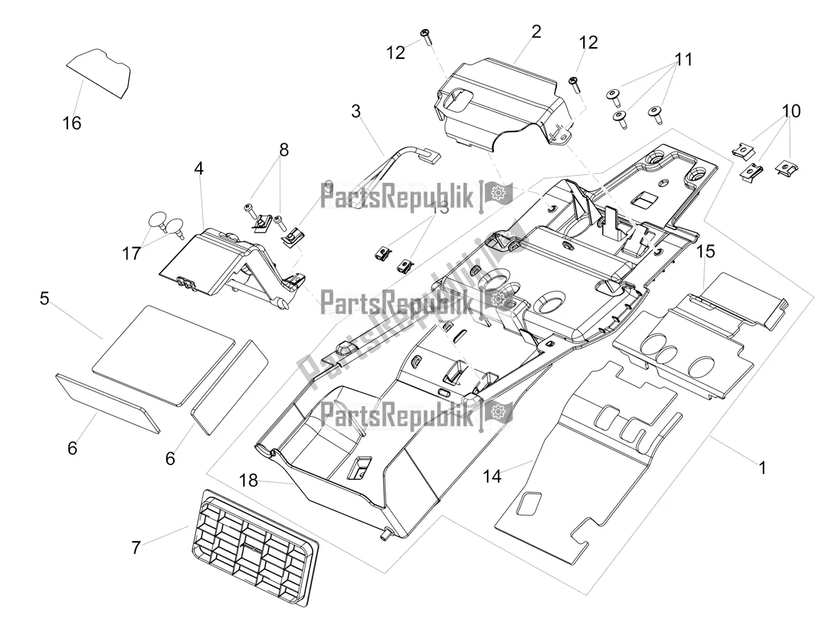 Toutes les pièces pour le Compartiment De Selle du Aprilia Shiver 900 ABS USA 2020