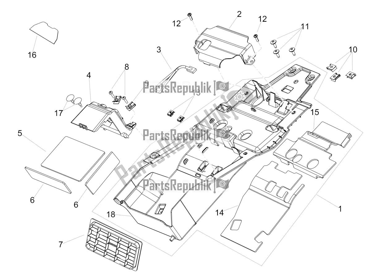 Toutes les pièces pour le Compartiment De Selle du Aprilia Shiver 900 ABS USA 2021