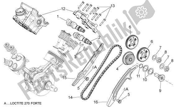 Alle Teile für das Nokkenas Achter des Aprilia Shiver GT 50 750 2009