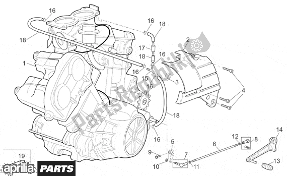 Alle Teile für das Engine des Aprilia SL Falco 392 1000 2000 - 2002