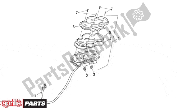 Alle Teile für das Instrumententafel des Aprilia Sonic 50 Aircooled 530 1998 - 2007