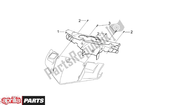 Alle Teile für das Front Body Ii Dashboard Holder des Aprilia Sonic 50 Aircooled 530 1998 - 2007