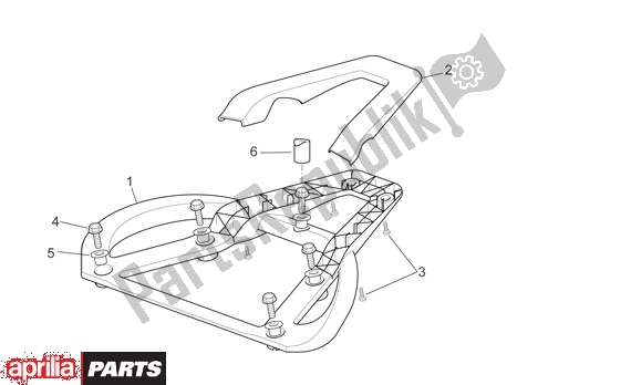 All parts for the Lugg Carrier of the Aprilia Sport City 125-200 671 2004 - 2006