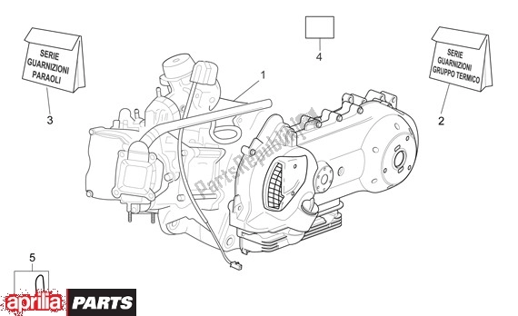 Tutte le parti per il Motore del Aprilia Sport City 125-200 671 2004 - 2006