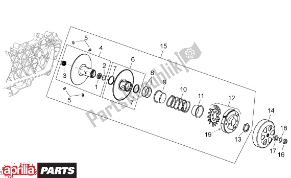 Toutes les pièces pour le Secundaire Poelie du Aprilia Sport City 125-200 671 2004 - 2006