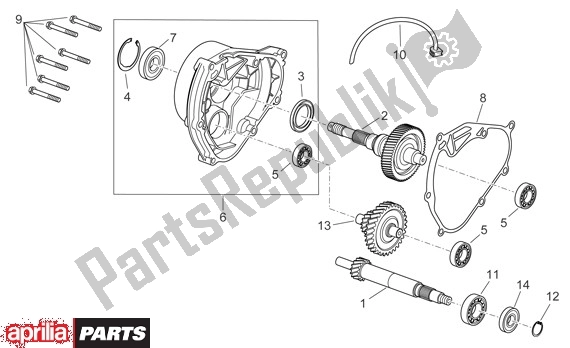 All parts for the Transmision of the Aprilia Sport City 125-200 671 2004 - 2006