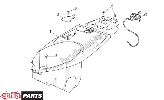 Tutte le parti per il Helmbak del Aprilia Sport City 125-200-250 EU3 27 2006 - 2008