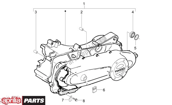 Toutes les pièces pour le Behuizingsdeksel du Aprilia Sport City 50 4T 48 2008 - 2010