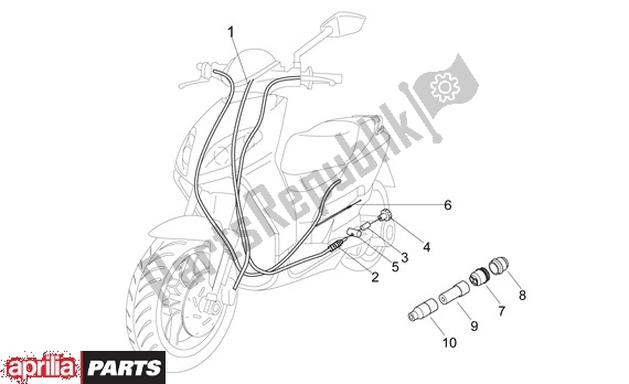 All parts for the Cables of the Aprilia Sport City 50 4T 48 2008 - 2010