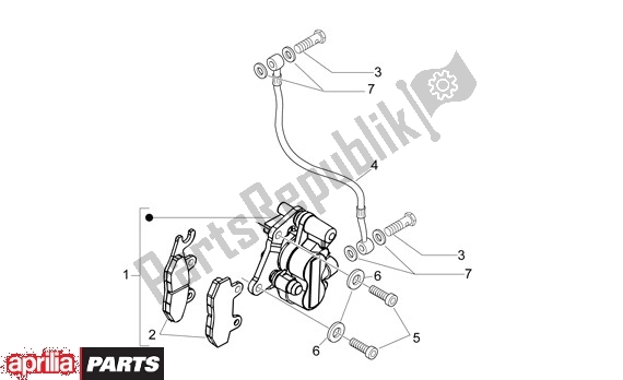 All parts for the Front Brake Caliper of the Aprilia Sport City 50 4T 48 2008 - 2010