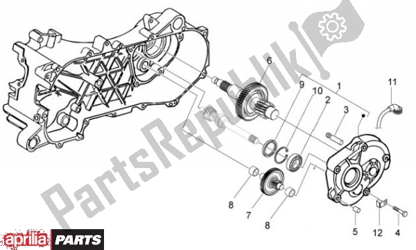 Toutes les pièces pour le Transmision du Aprilia Sport City 50 4T 48 2008 - 2010