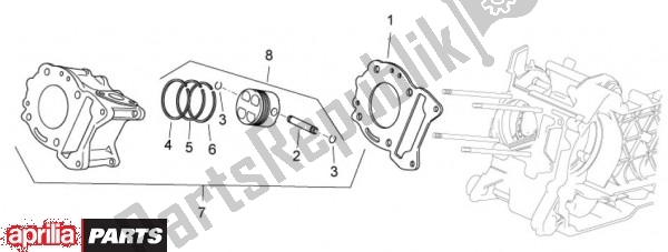 Todas las partes para Cilindro de Aprilia Sport City Cube 45 125 2008 - 2010