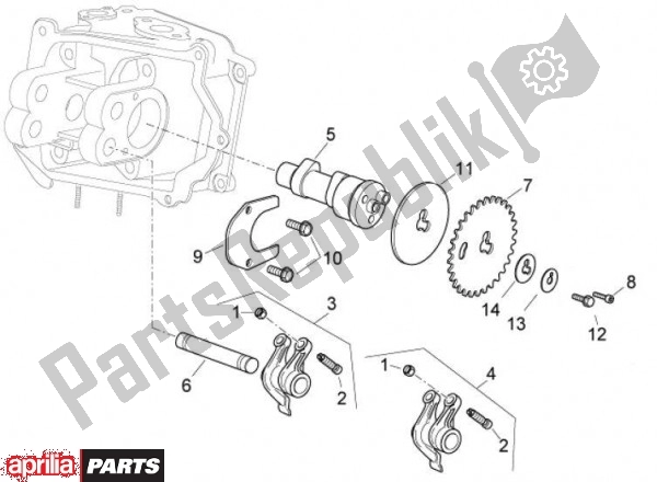 Toutes les pièces pour le Groep Balancerigensteun du Aprilia Sport City Cube 45 125 2008 - 2010