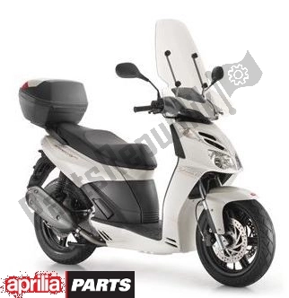 Alle onderdelen voor de Voorruit van de Aprilia Sport City Cube 45 125 2008 - 2010