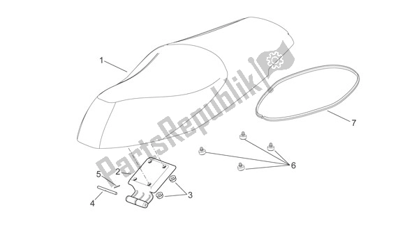 Toutes les pièces pour le Buddyseat du Aprilia Sport City Cube 44 250 2008 - 2010