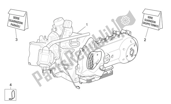 Todas las partes para Motor de Aprilia Sport City Cube 44 250 2008 - 2010