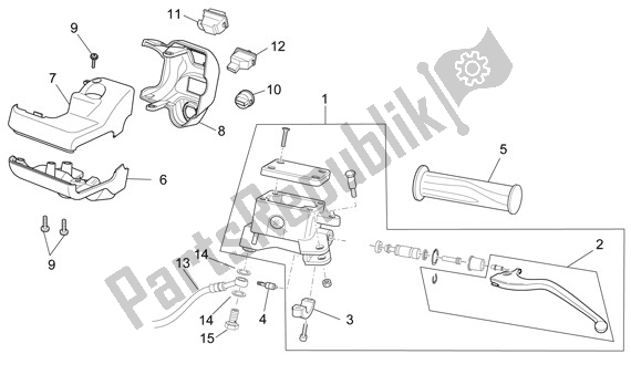 All parts for the Schakelingen Links of the Aprilia Sport City Cube 44 250 2008 - 2010