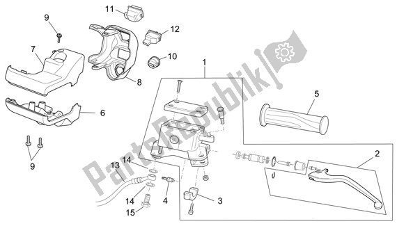 Todas las partes para Schakelingen Links de Aprilia Sport City Cube 44 250 2008 - 2010