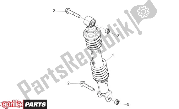 All parts for the Rear Suspension Linkage of the Aprilia Sport City ONE 4T 41 50 2008 - 2010