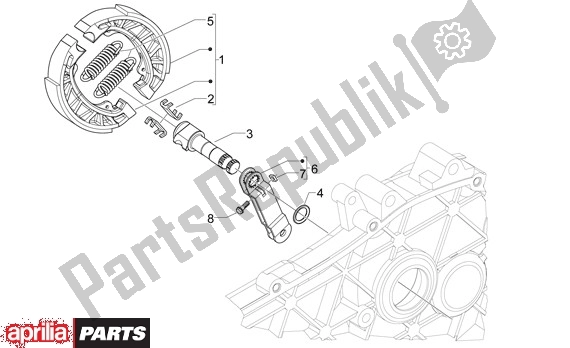 Toutes les pièces pour le Frein De Roue Arrière du Aprilia Sport City ONE 4T 41 50 2008 - 2010