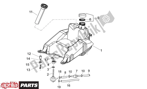 All parts for the Fuel Tank-seat of the Aprilia Sport City ONE 4T 41 50 2008 - 2010