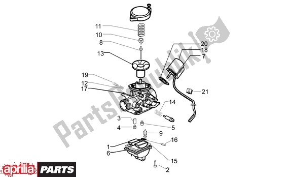 Toutes les pièces pour le Carburateurcomponenten du Aprilia Sport City ONE 4T 41 50 2008 - 2010