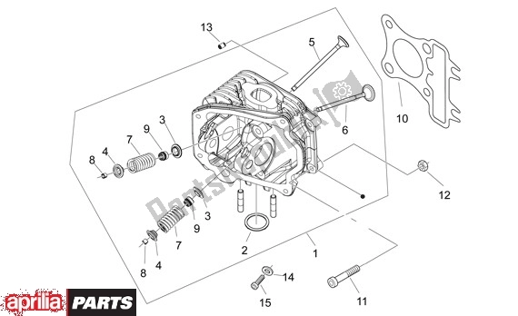 Toutes les pièces pour le Culasse du Aprilia Sport City ONE 4T 41 50 2008 - 2010