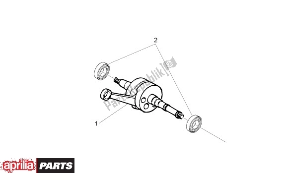 All parts for the Crankshaft of the Aprilia Sport City ONE 4T 41 50 2008 - 2010