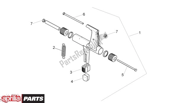 Todas las partes para Swingarm de Aprilia Sport City ONE 4T 41 50 2008 - 2010