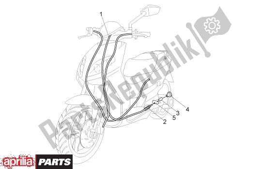 All parts for the Toerenteller Kabel of the Aprilia Sport City ONE 4T 41 50 2008 - 2010