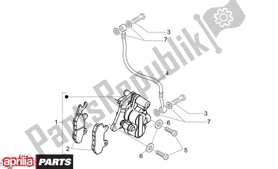 All parts for the Voorwielremklauw of the Aprilia Sport City ONE 4T 41 50 2008 - 2010