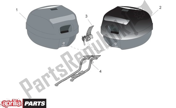 Tutte le parti per il Koffer del Aprilia SR 125-150 670 1999 - 2001