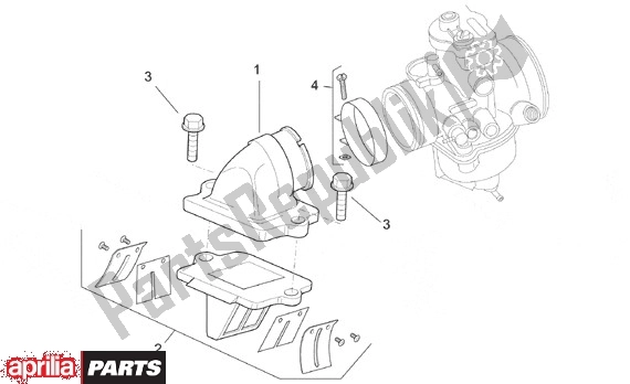 Toutes les pièces pour le Luchtinlaat du Aprilia SR 125-150 670 1999 - 2001