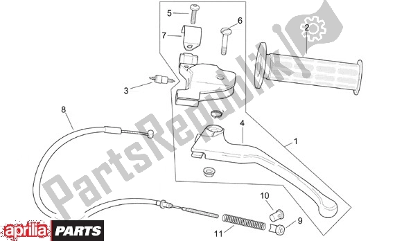 All parts for the Schakeling Links of the Aprilia SR 125-150 670 1999 - 2001