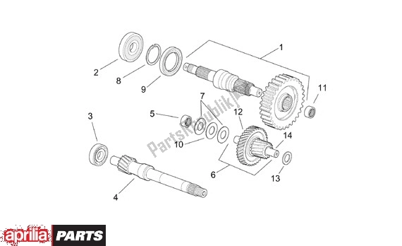 Alle Teile für das Übertragung des Aprilia SR 125-150 670 1999 - 2001